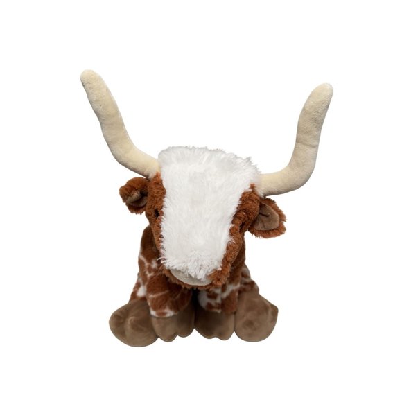 Build A Bear Spotted Longhorn Bull Steer Cow University of Texas Plush - Picture 2 of 7